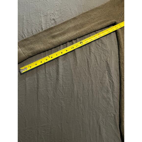 The Limited Taupe Ruffle Front Open Knit Cardigan Sweater Women’s Medium - Picture 8 of 8